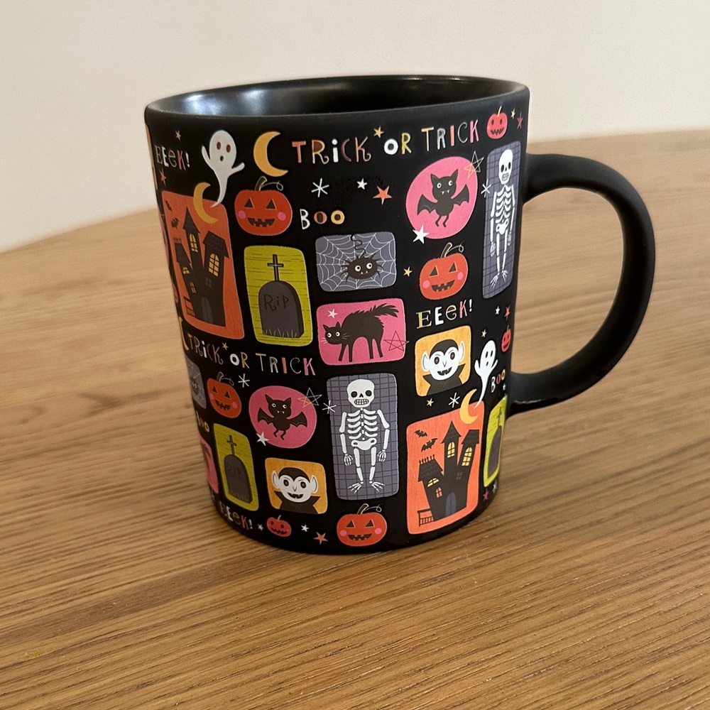 Halloween Black Mug with Festive Design